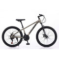 Bicicleta MTB cu Roti de 24 GTR-007, 21 Viteze, Manete Secventiale Shimano, gri/negru