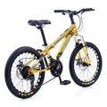 Bicicletă Caraiman, roți 20 sau 24 inch, cadru oțel, frâne pe disc, galbenă
