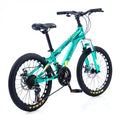 Bicicletă Caraiman, roți 20 sau 24 inch, cadru oțel, frâne pe disc, turcoaz