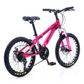 Bicicletă Caraiman, roți 20 sau 24 inch, cadru oțel, frâne pe disc, roz