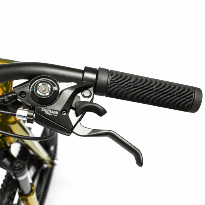 Bicicletă Caraiman, roți 26 inch, cadru oțel, frâne pe disc, aurie, BC124