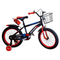 Bicicletă copii Caraiman 16 / 18 inch, roți ajutătoare, coș față și bidon apă, roșie